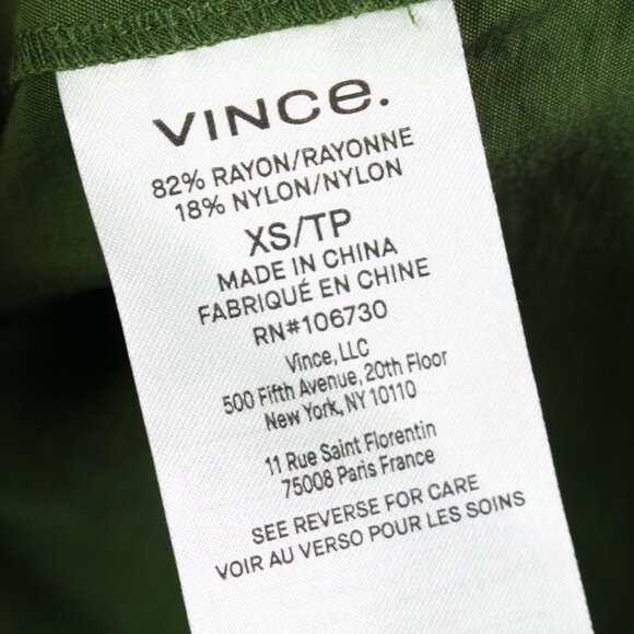 Vince. Off the Shoulder Cami Green XS‎ - Picture 6 of 7